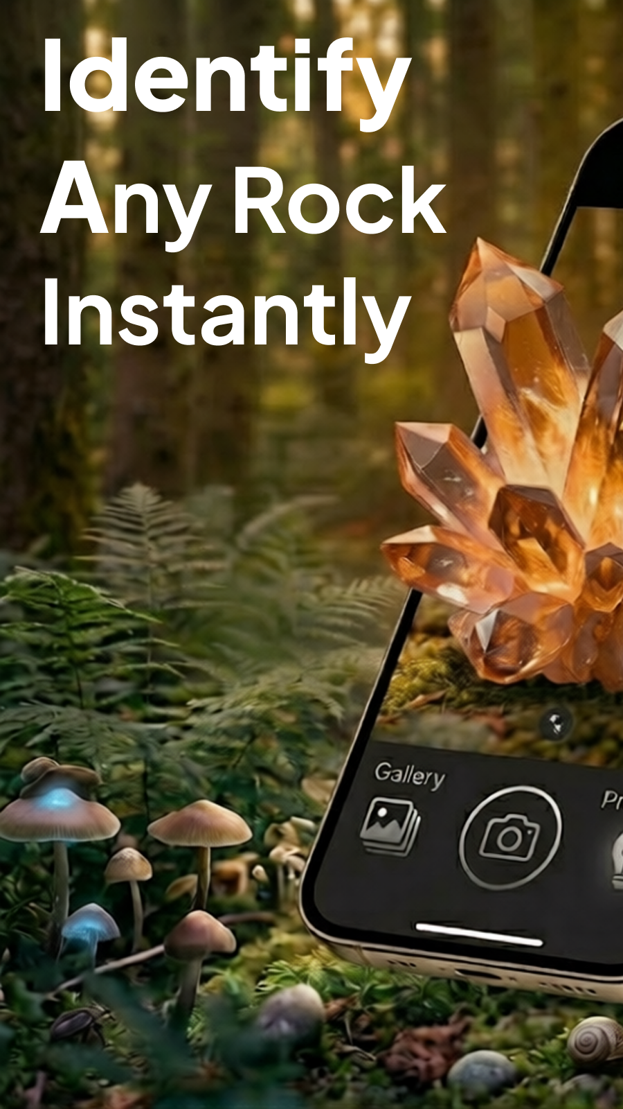 Rock Identifier — Live Scanner view